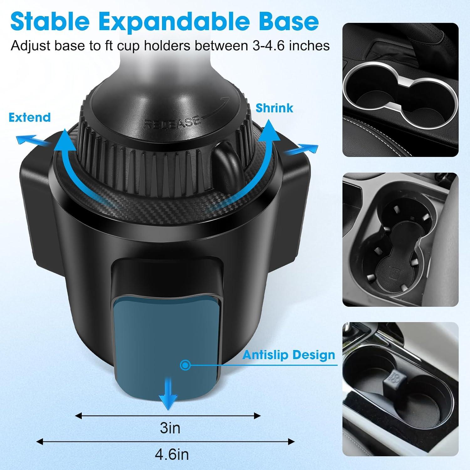 Cargador Inalámbrico para Auto DEGUM 15W Ajustable con Soporte