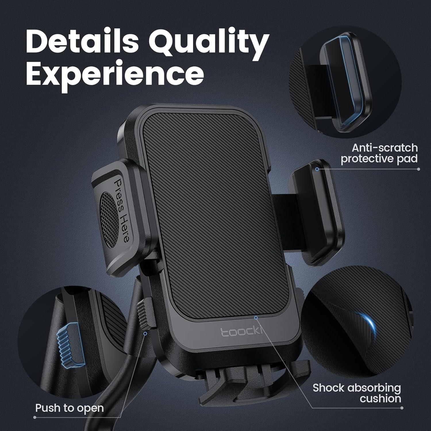 Soporte para Teléfono en Portavasos Toocki TQ-ZJ10 Ajustable 360°