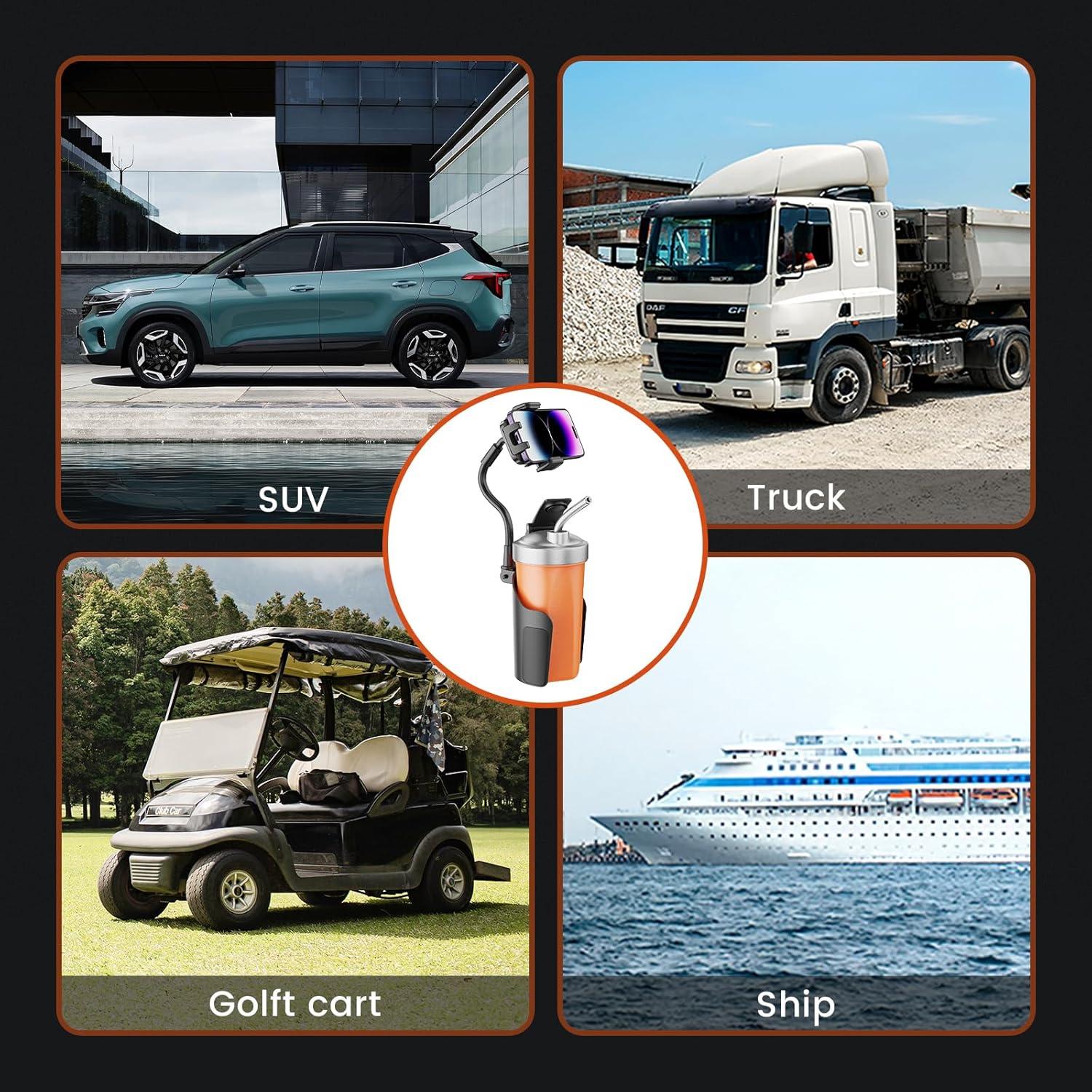 Soporte para Teléfono en Portavasos Toocki TQ-ZJ10 Ajustable 360°