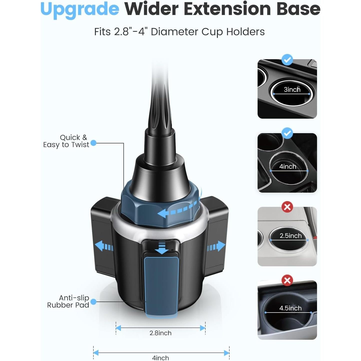 Soporte para Teléfono de Coche Zewwen SH10 Ajustable 360°