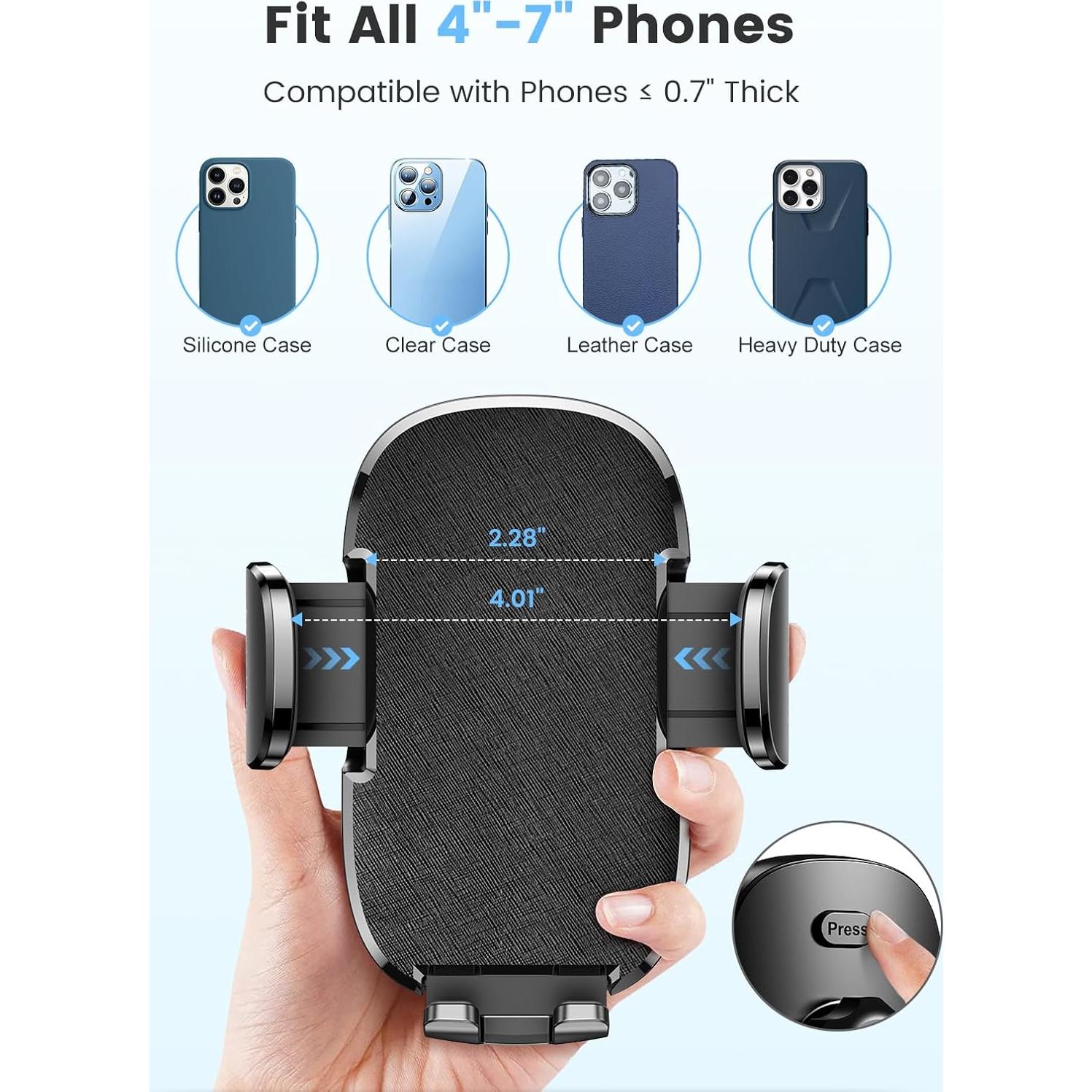 Soporte para Teléfono de Coche Zewwen SH10 Ajustable 360°