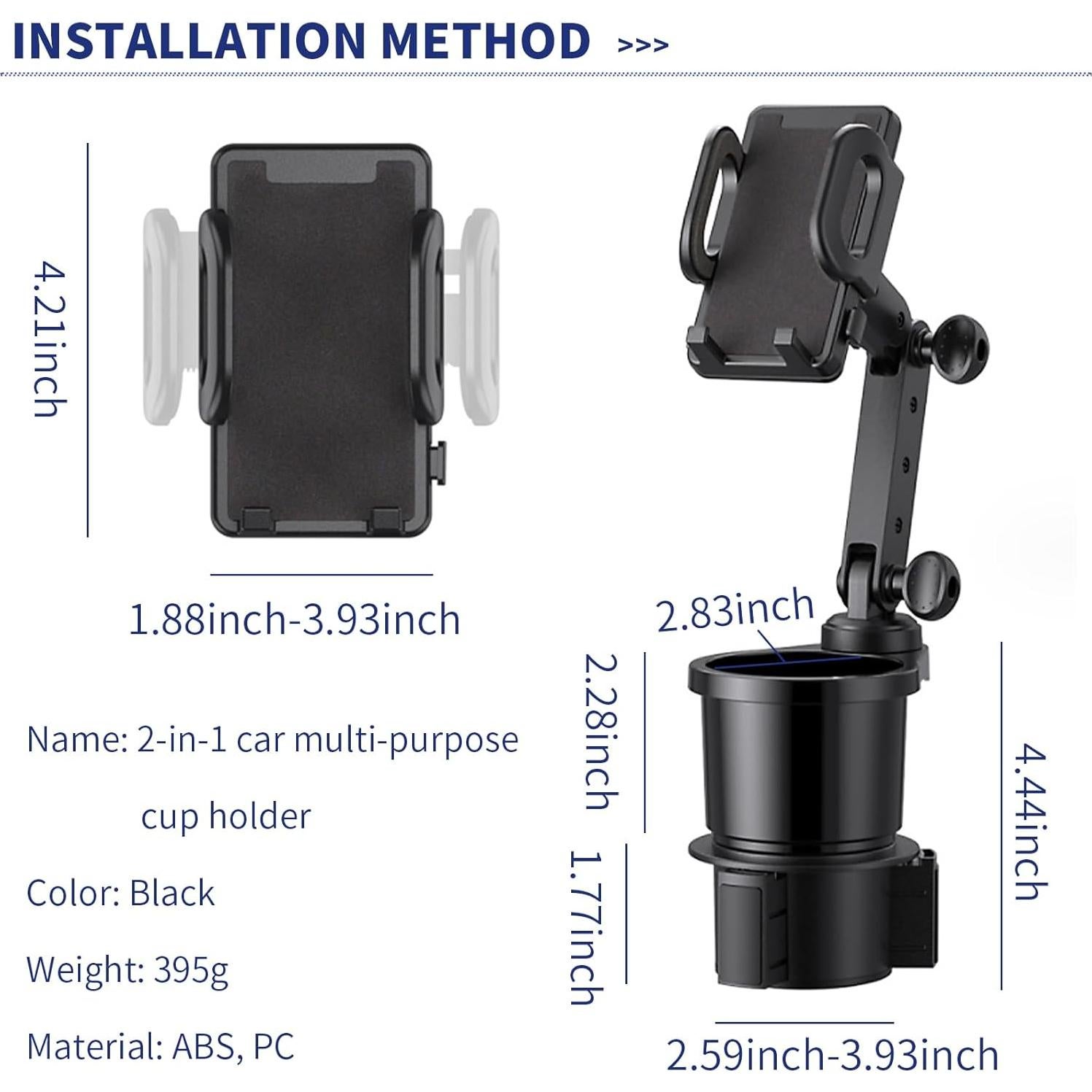 Soporte 2 en 1 para Teléfono y Vaso Flygun FUNSJZJ2003BL
