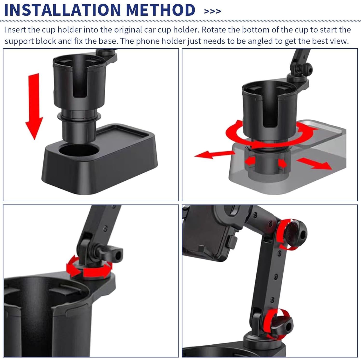 Soporte 2 en 1 para Teléfono y Vaso Flygun FUNSJZJ2003BL