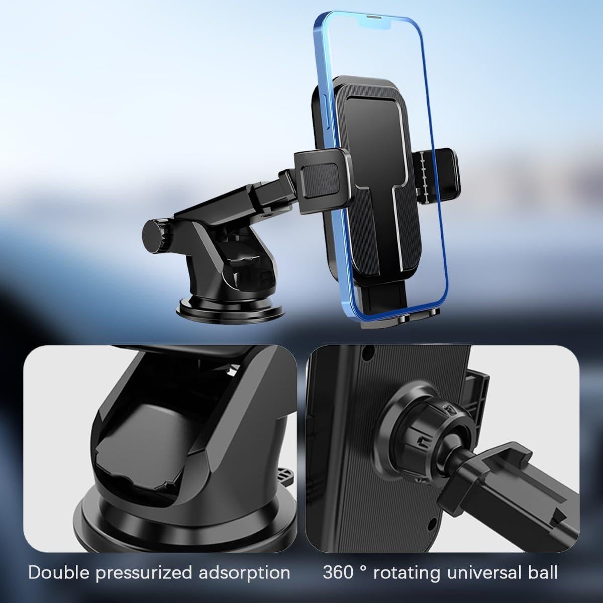 Soporte para Teléfono Móvil Mandark, Ventilación y Ventosa