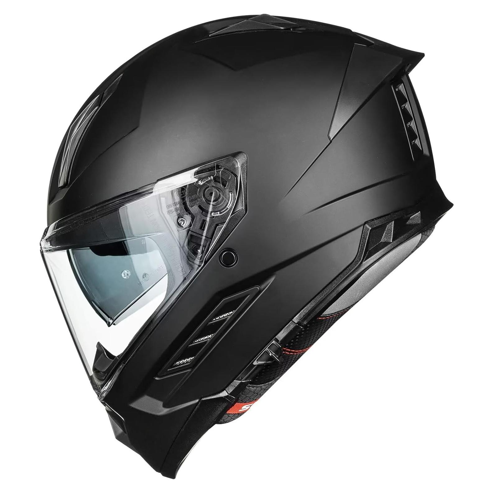 Casco Integral ILM MF568 Doble Visor Negro Mate 2.27kg