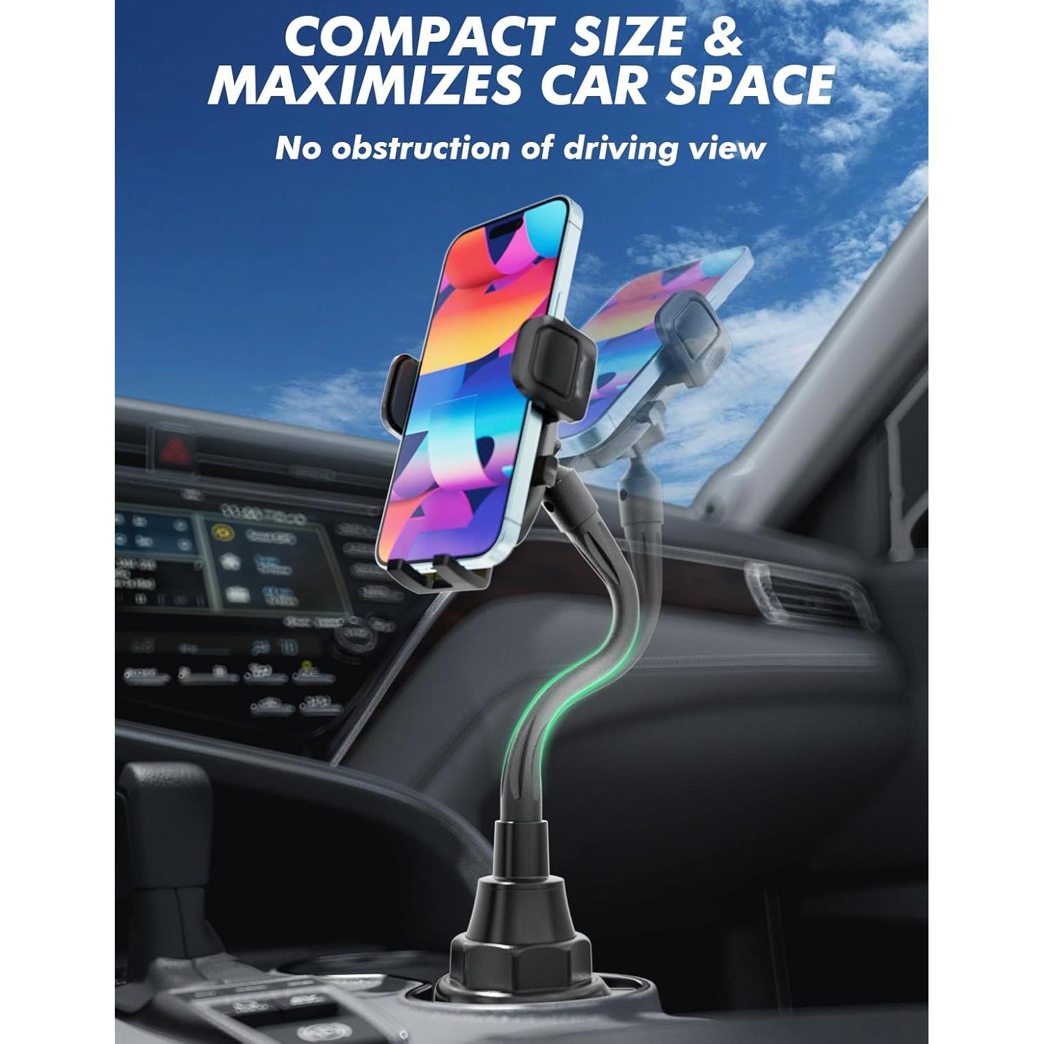 Soporte para Teléfono de Coche ANCHOM Ajustable 360°