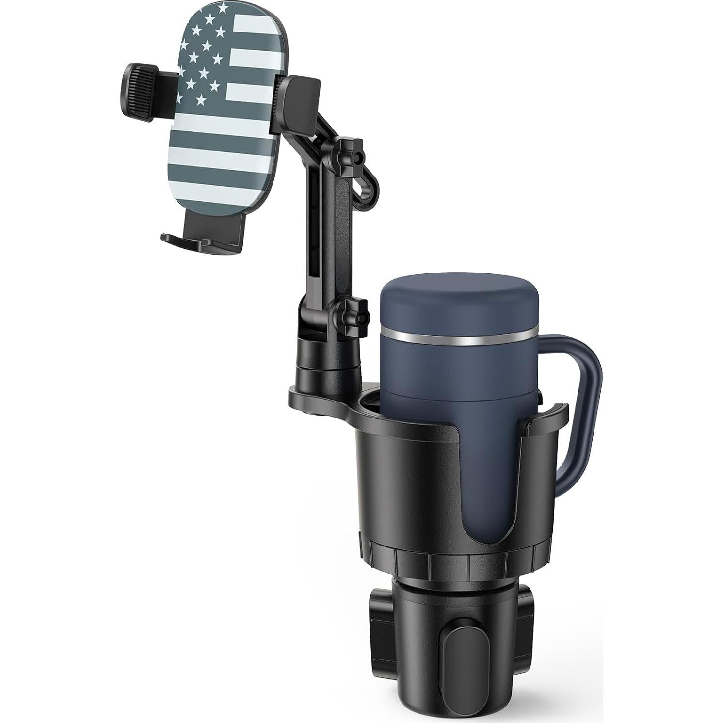 Soporte 2 en 1 para teléfono y taza APPS2Car - Ajustable