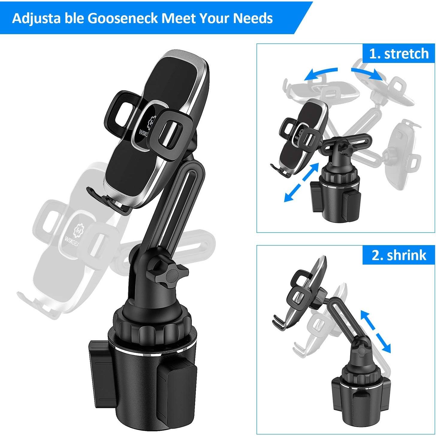 Soporte para Teléfono en Portavasos WixGear Ajustable Universal