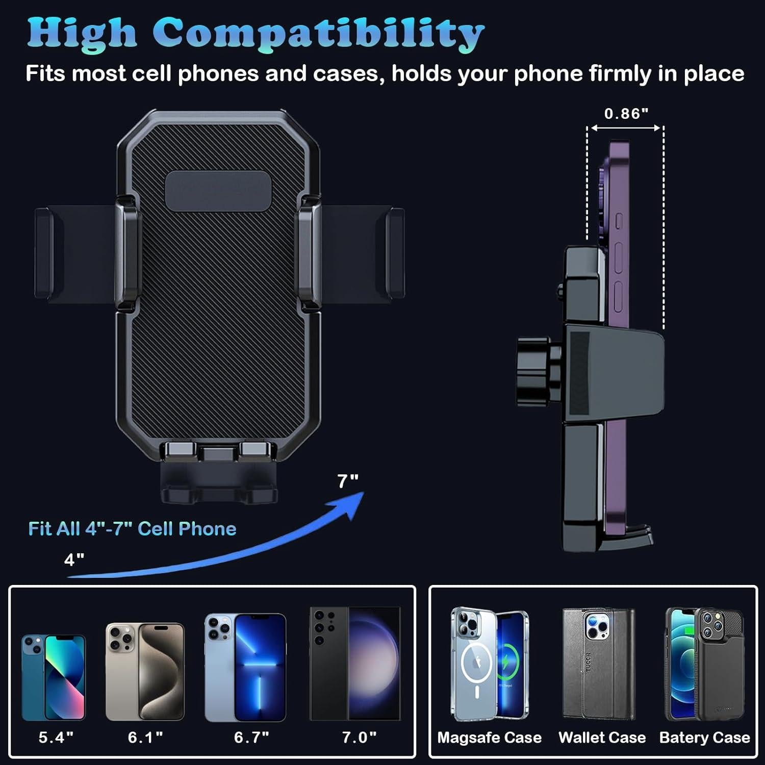 Soporte para Teléfono en Portavasos SINROOP Ajustable 2025