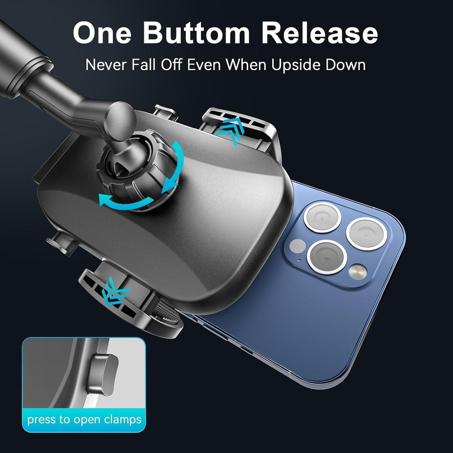 Soporte para Teléfono en Auto TOPGO Ajustable Negro