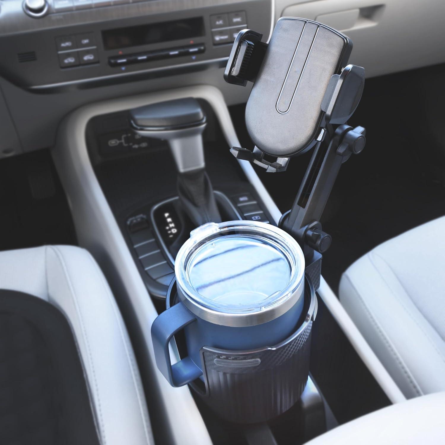 Soporte para Teléfono Celular con Portavasos Armor All 2 en 1