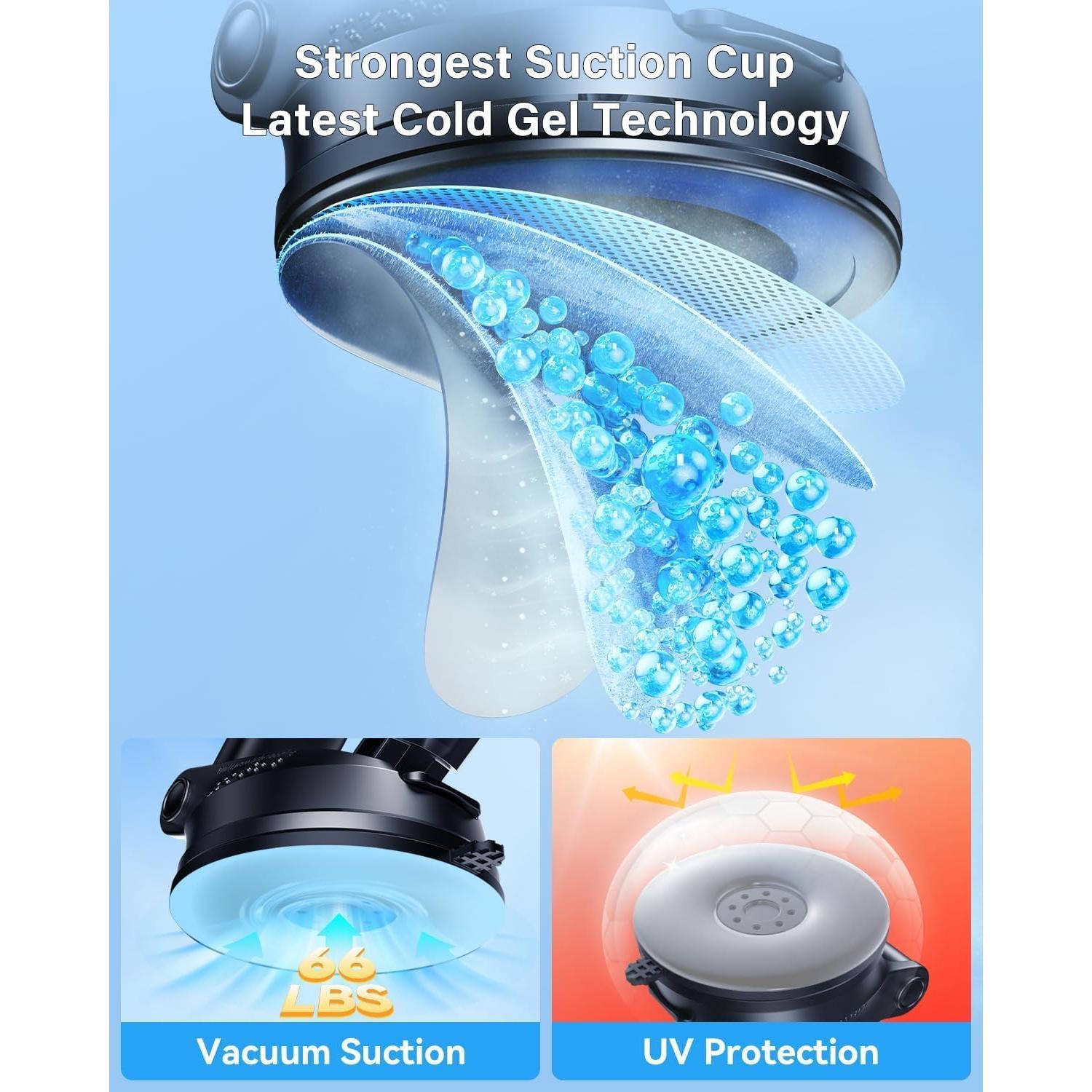 Soporte para Teléfono de Coche Rorhxia 3-en-1 Ajustable Negro