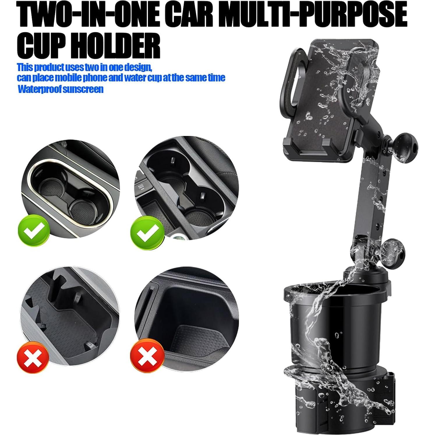 Soporte para Teléfono en Portavasos Sodcay SOBJ606BL-1PS 360°