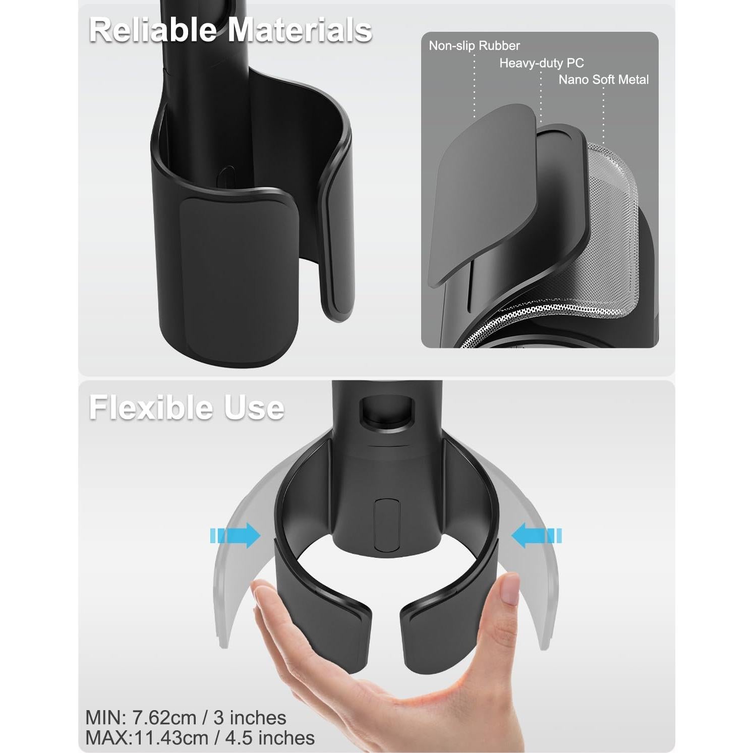 Soporte para Tablet en Portavasos Phichy Ajustable 4.7-13"