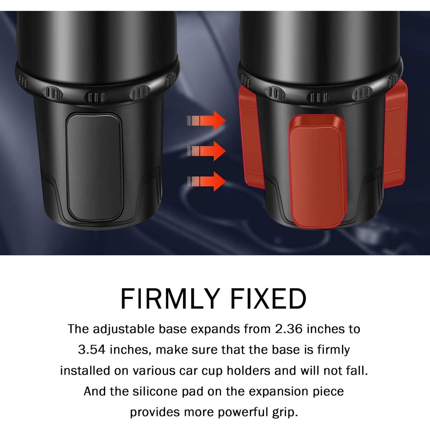 Soporte para Taza de Coche Tallew 2 en 1 Ajustable 360°