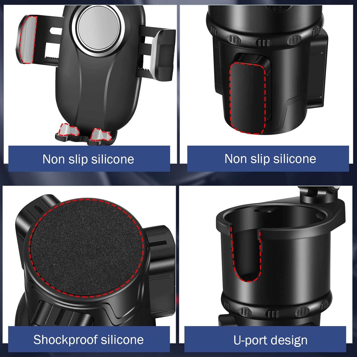 Soporte para Taza de Coche Tallew 2 en 1 Ajustable 360°