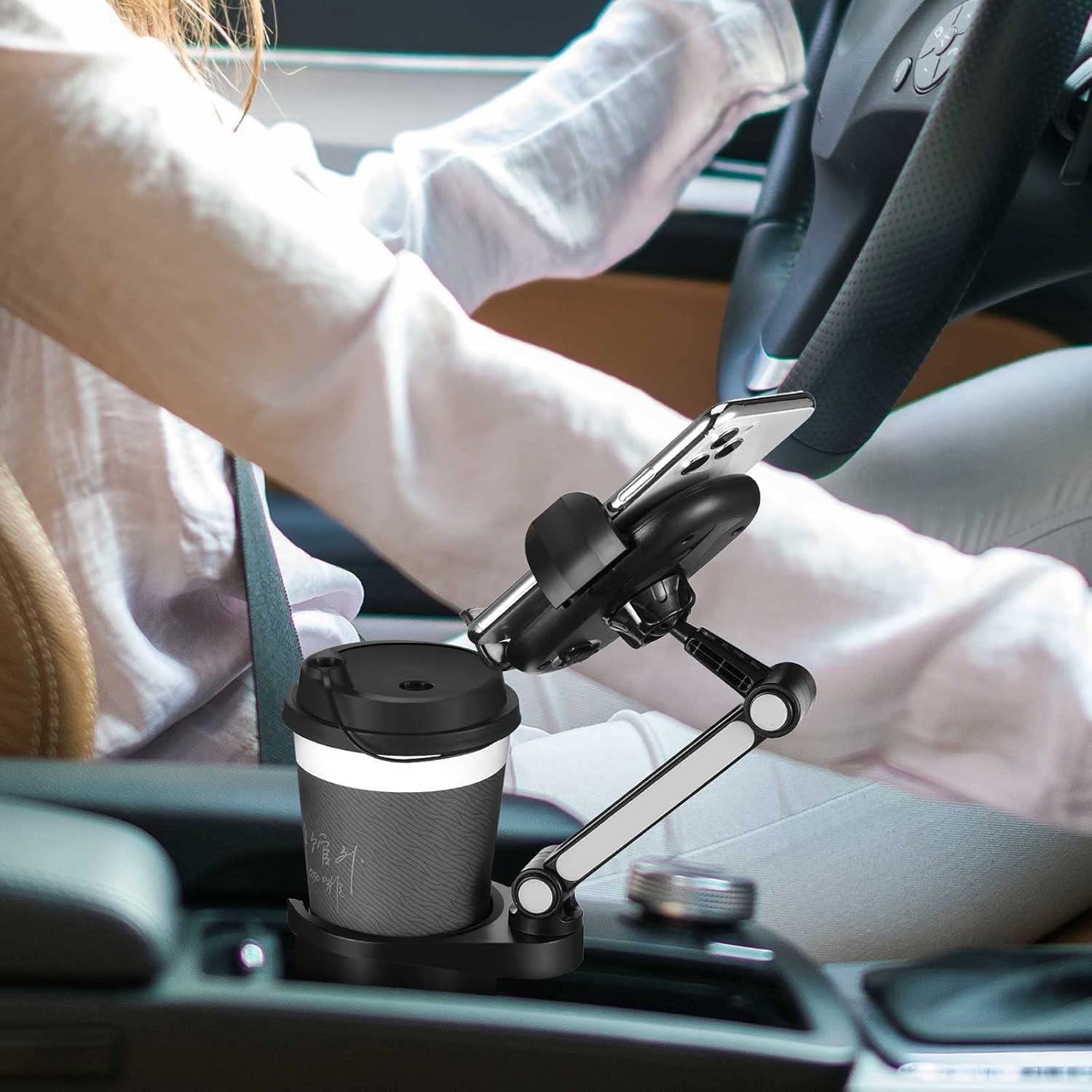 Soporte para Taza de Coche Tallew 2 en 1 Ajustable 360°