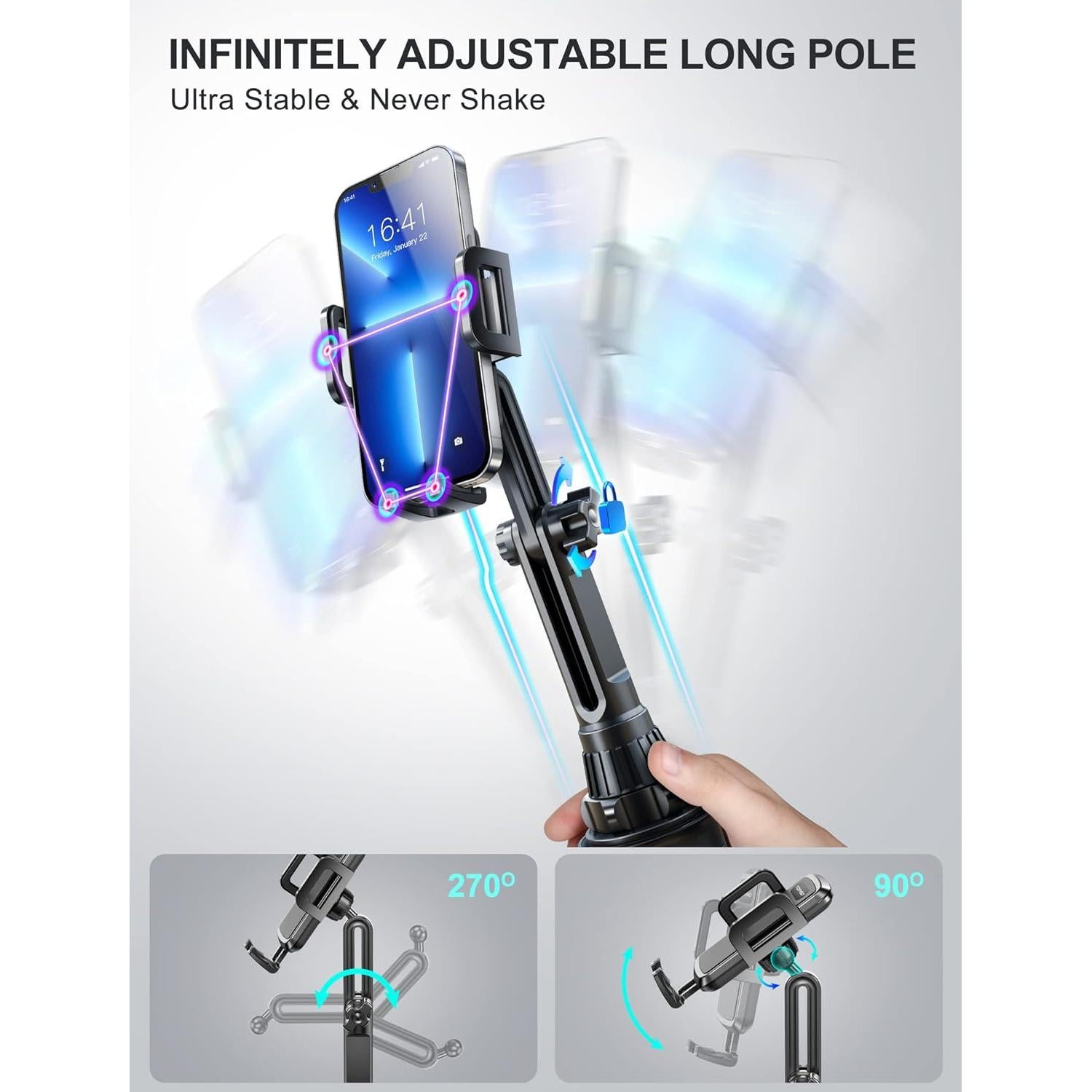 Soporte para Teléfono en Taza TOPGO TG-01 Ajustable Negro