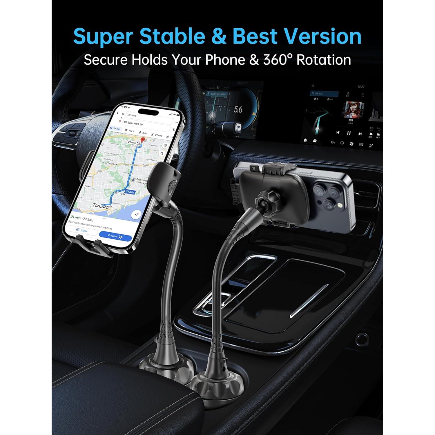 Soporte para teléfono TOPGO para coche ajustable 10.16 cm