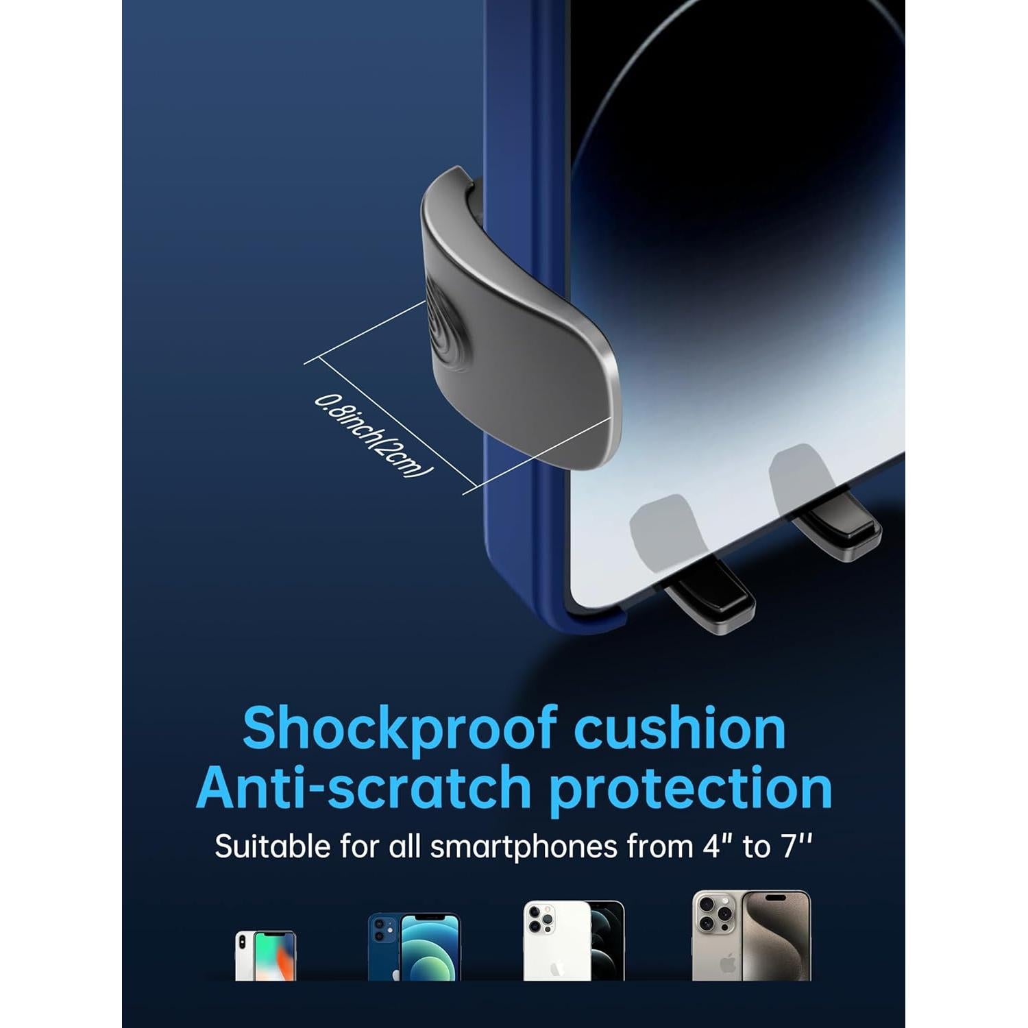 Soporte para teléfono TOPGO para coche ajustable 10.16 cm