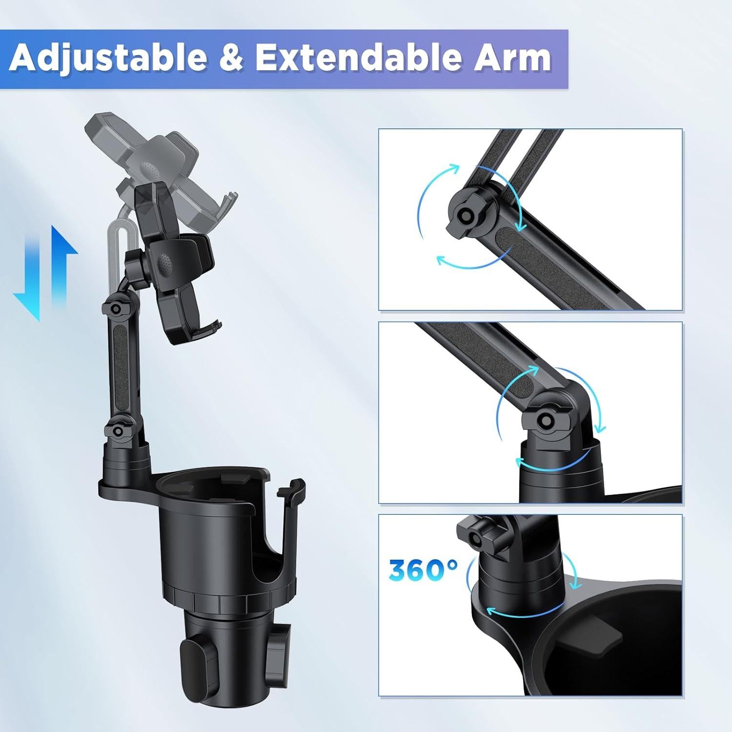 Soporte para Taza y Teléfono OUTXE Ajustable Universal Auto