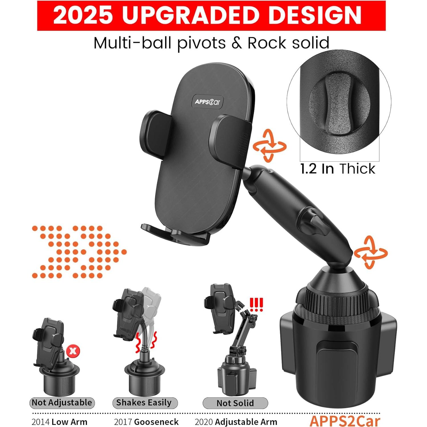 Soporte para Teléfono de Taza Wiiki-Tech Ajustable para Auto