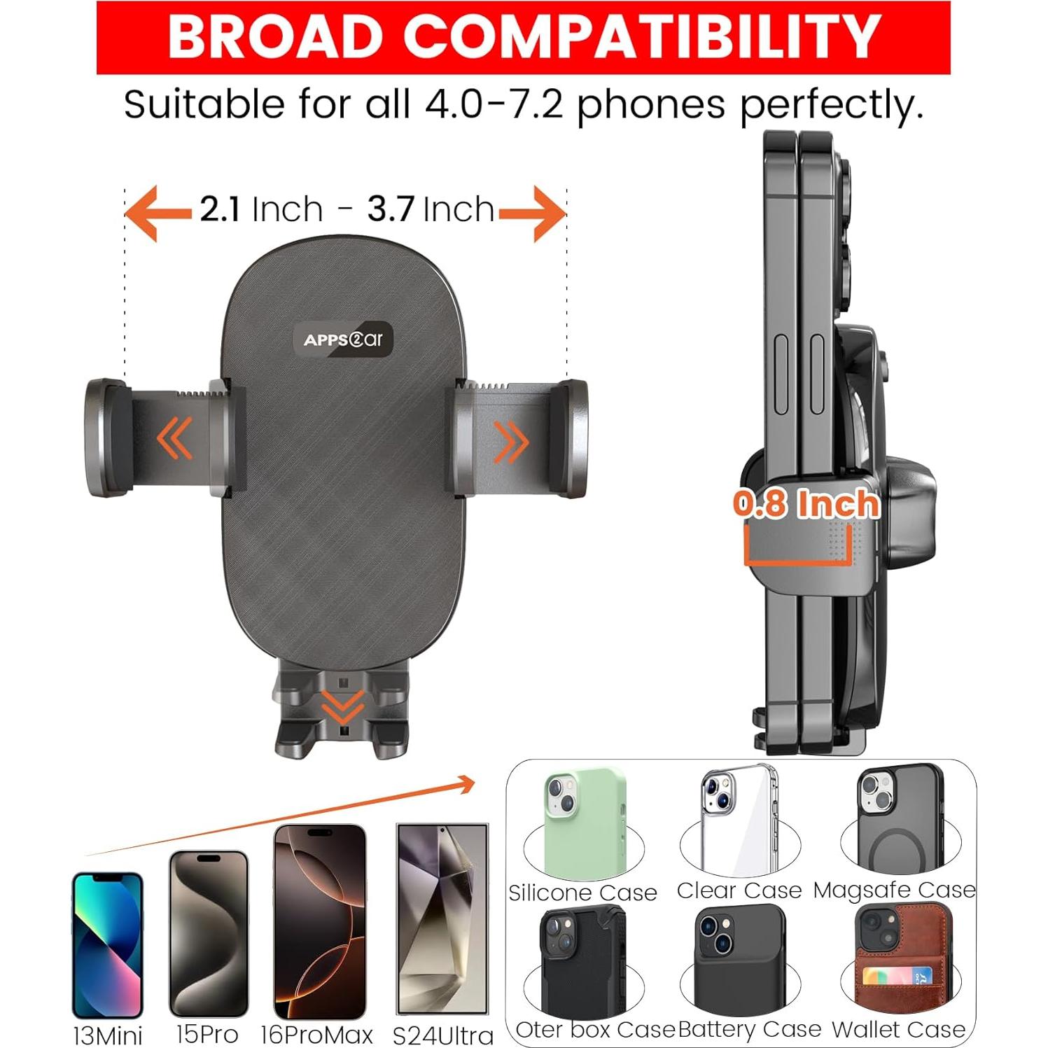 Soporte para Teléfono de Taza Wiiki-Tech Ajustable para Auto