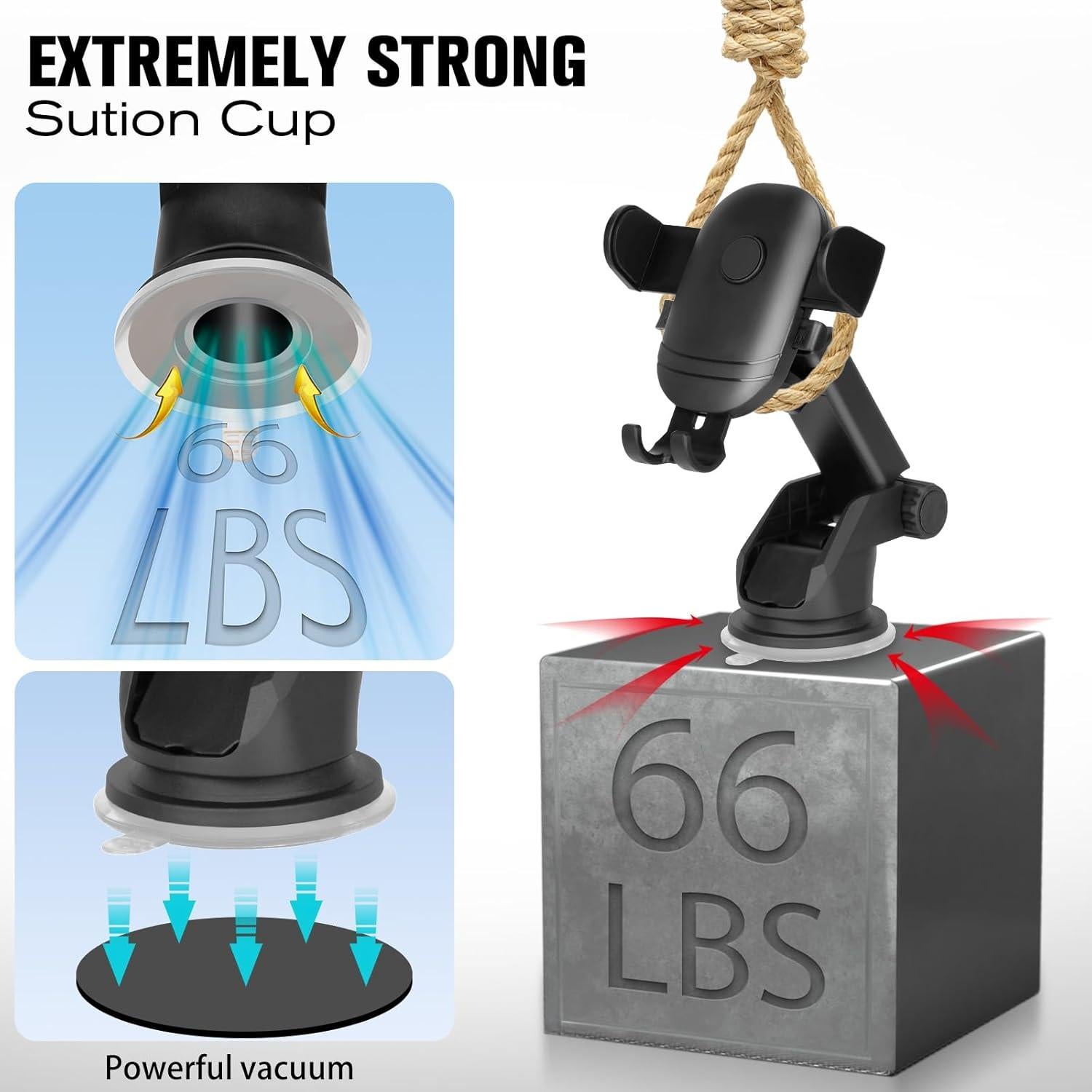 Soporte para Teléfono Móvil 3-en-1 XiangYuan - Ventosa y Clip