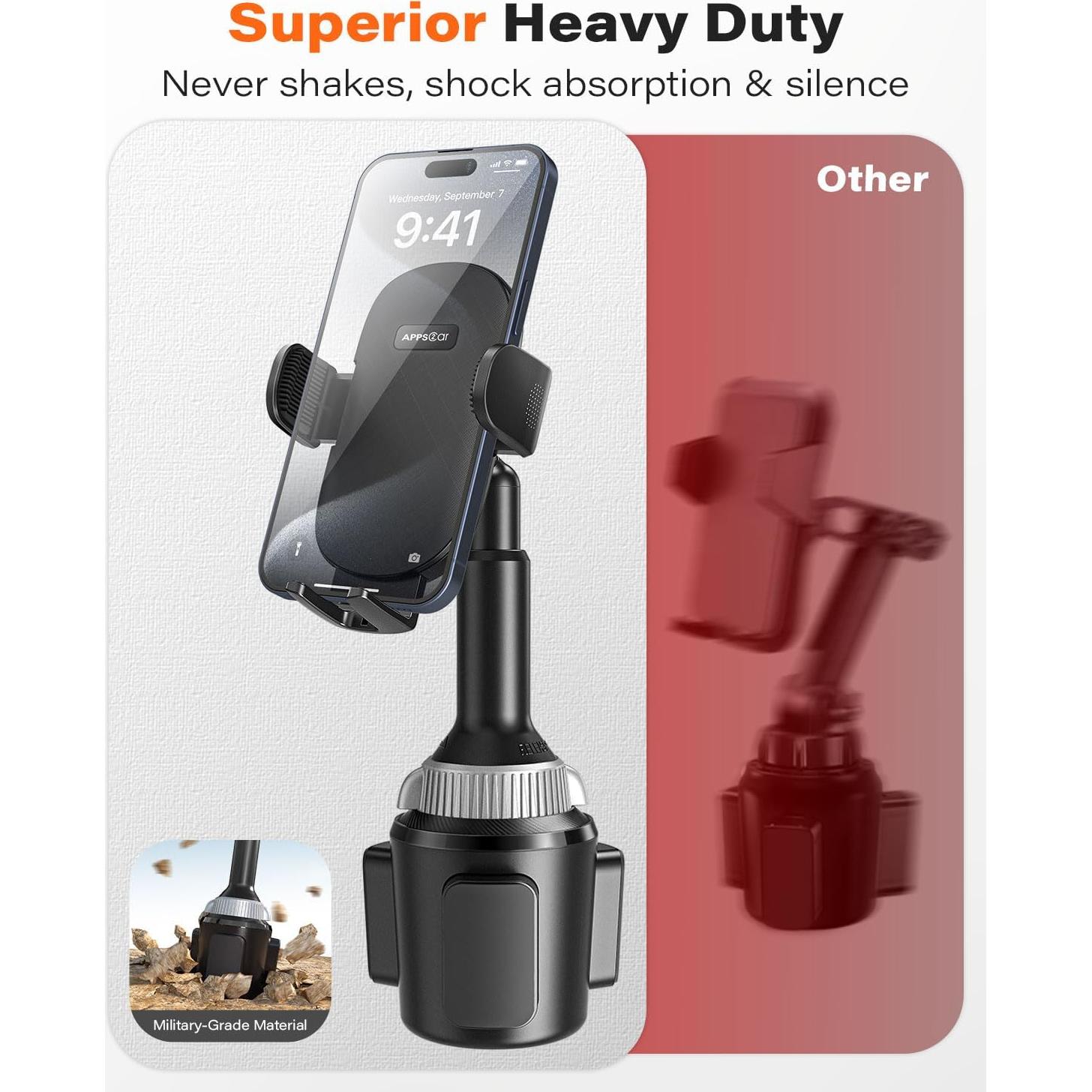 Soporte para Teléfono de Taza APPS2Car Ajustable 360°