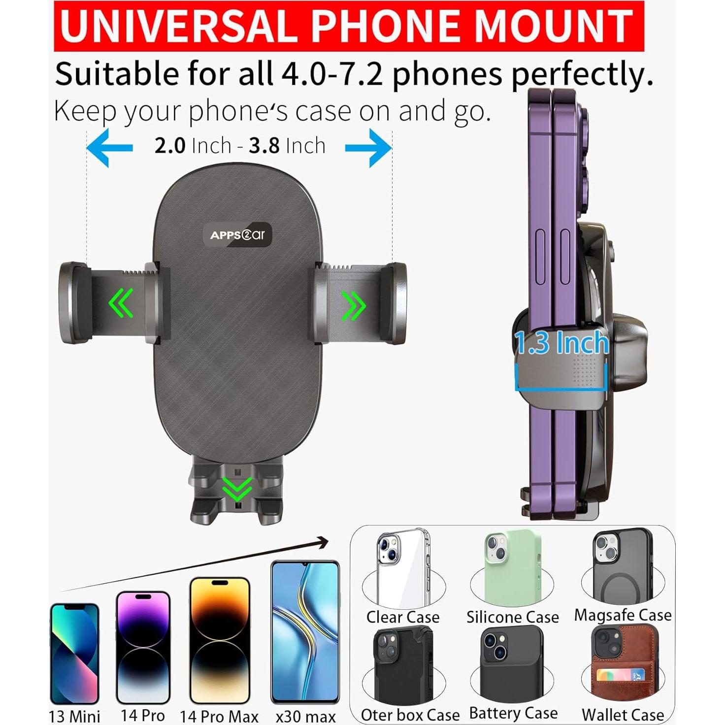 Soporte para Teléfono de Taza APPS2Car Ajustable 360°