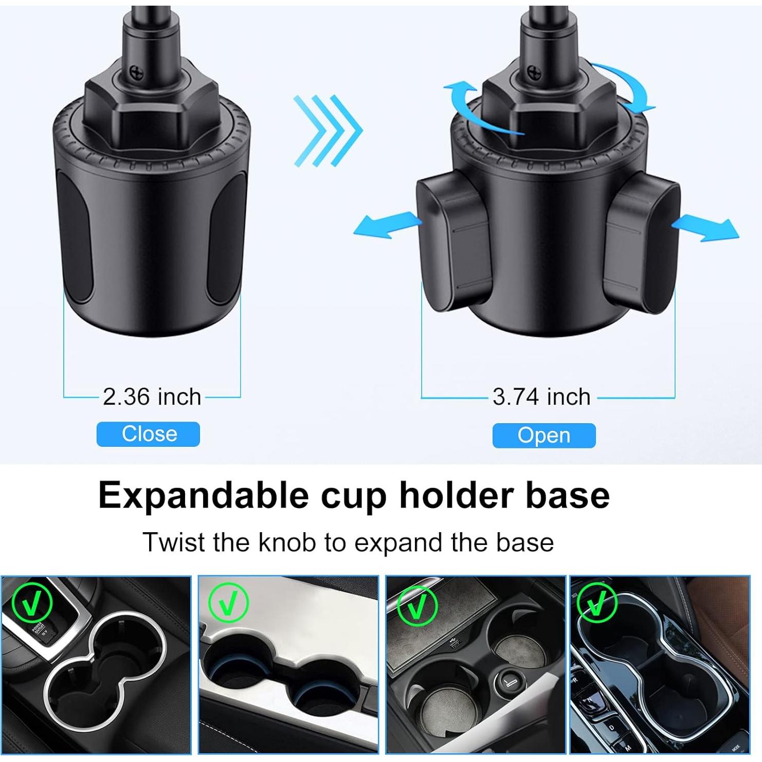 Soporte para teléfono en taza NeotrixQI ajustable 360°