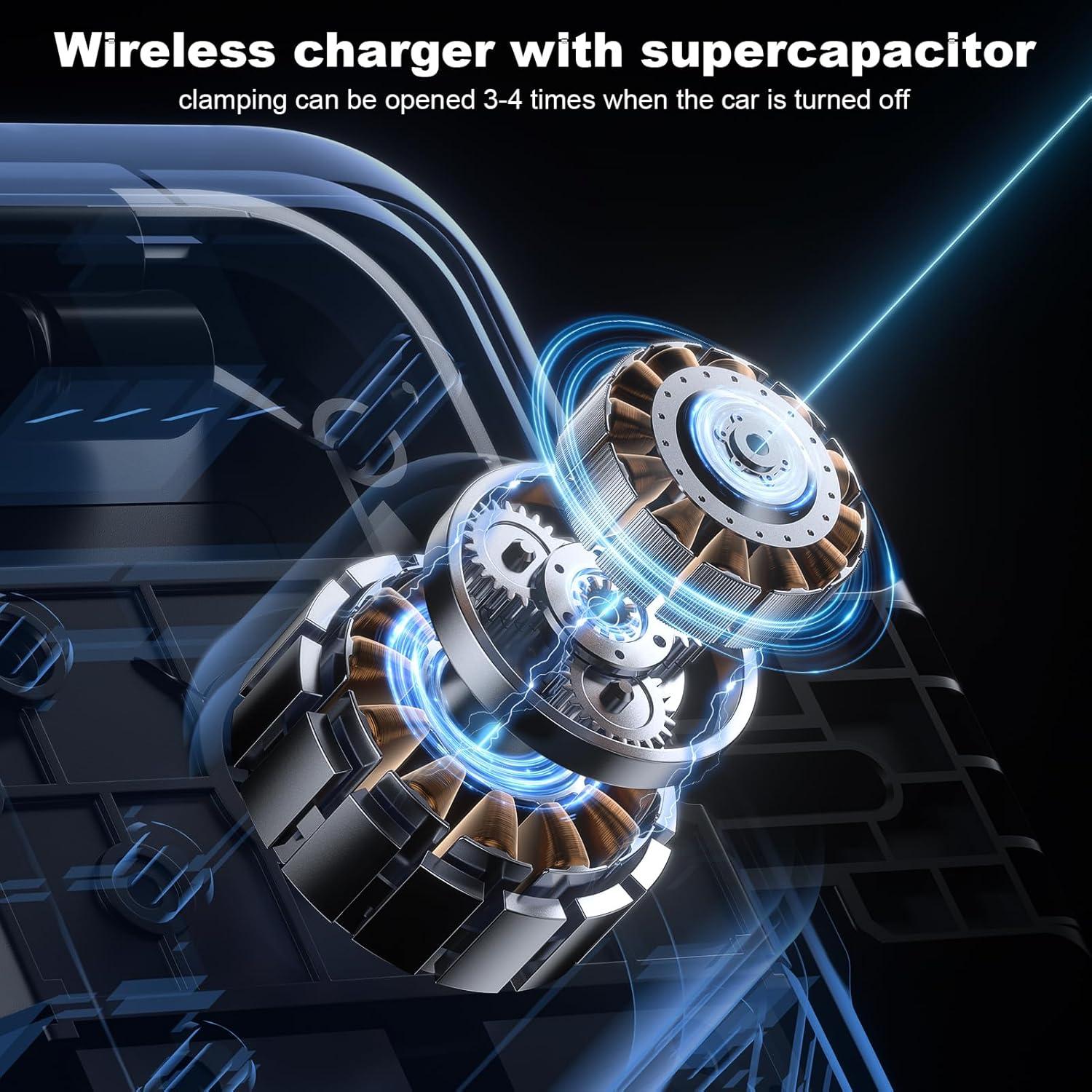 Cargador Inalámbrico para Automóvil 15W Soporte Ajustable WX33