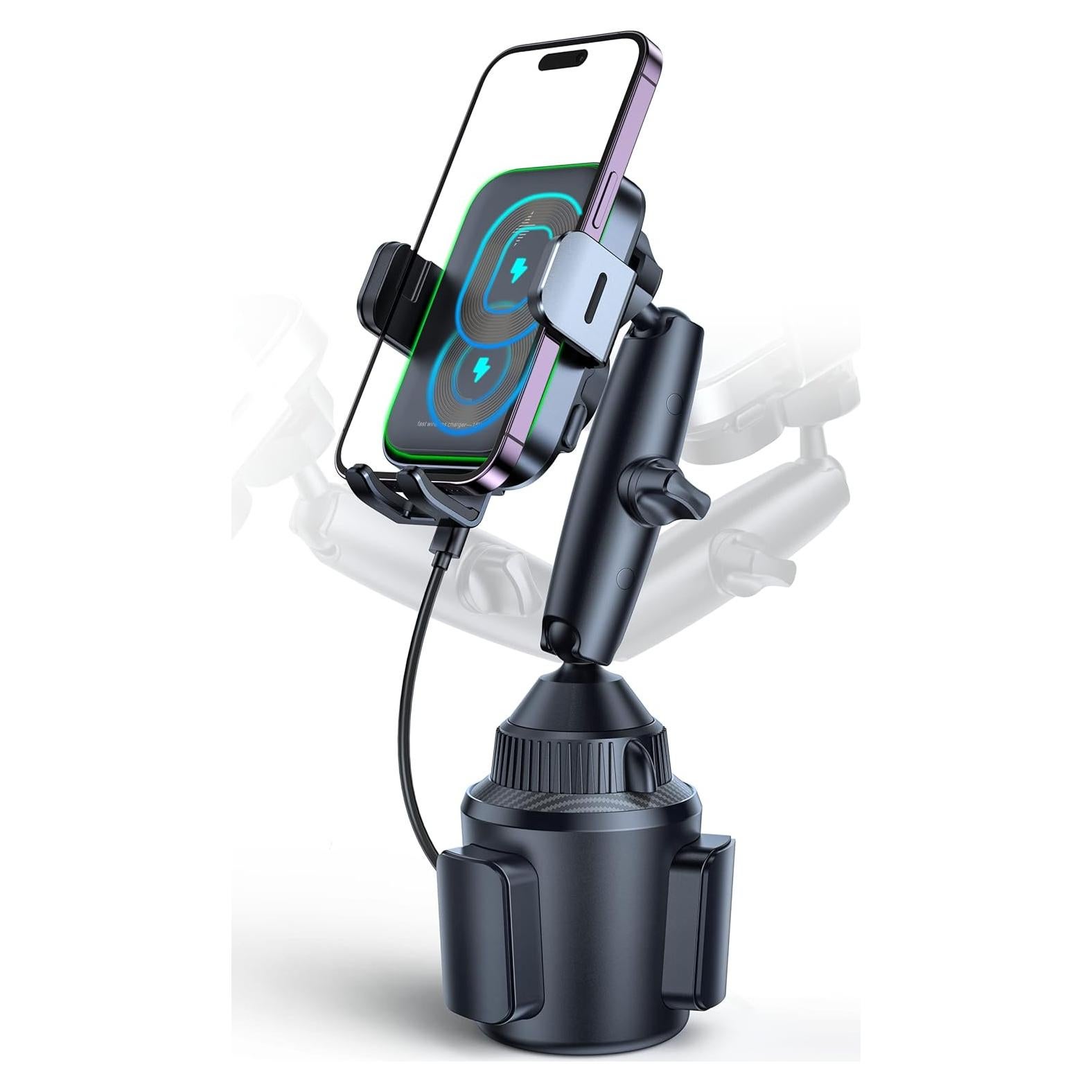 Cargador Inalámbrico para Auto APPS2Car 15W Doble Bobina