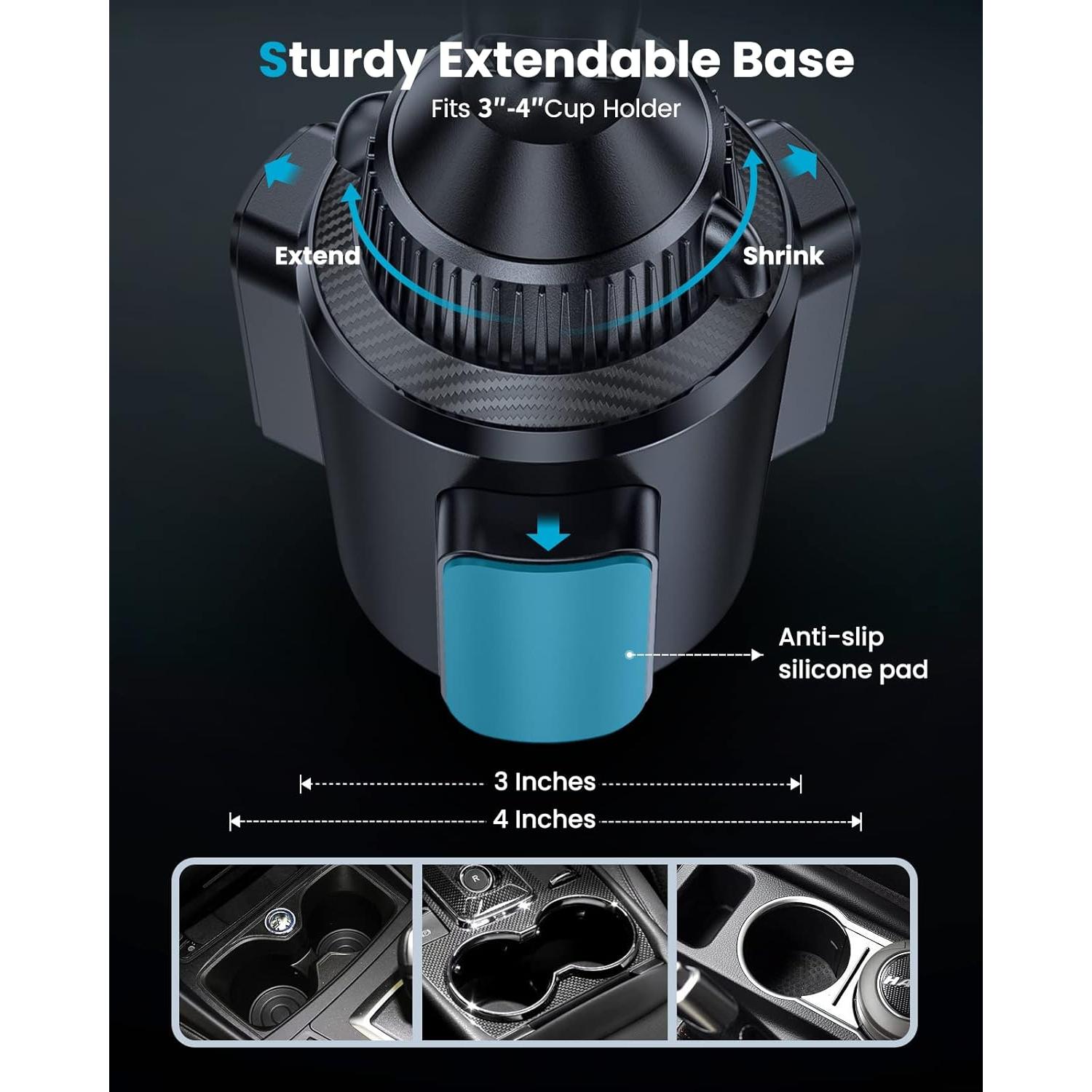 Cargador Inalámbrico para Auto APPS2Car 15W Doble Bobina