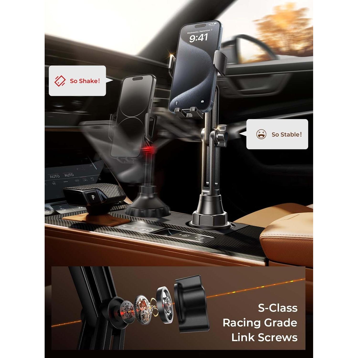 Soporte para Teléfono de Coche LISEN Cuello Largo 29.2 cm Ajustable