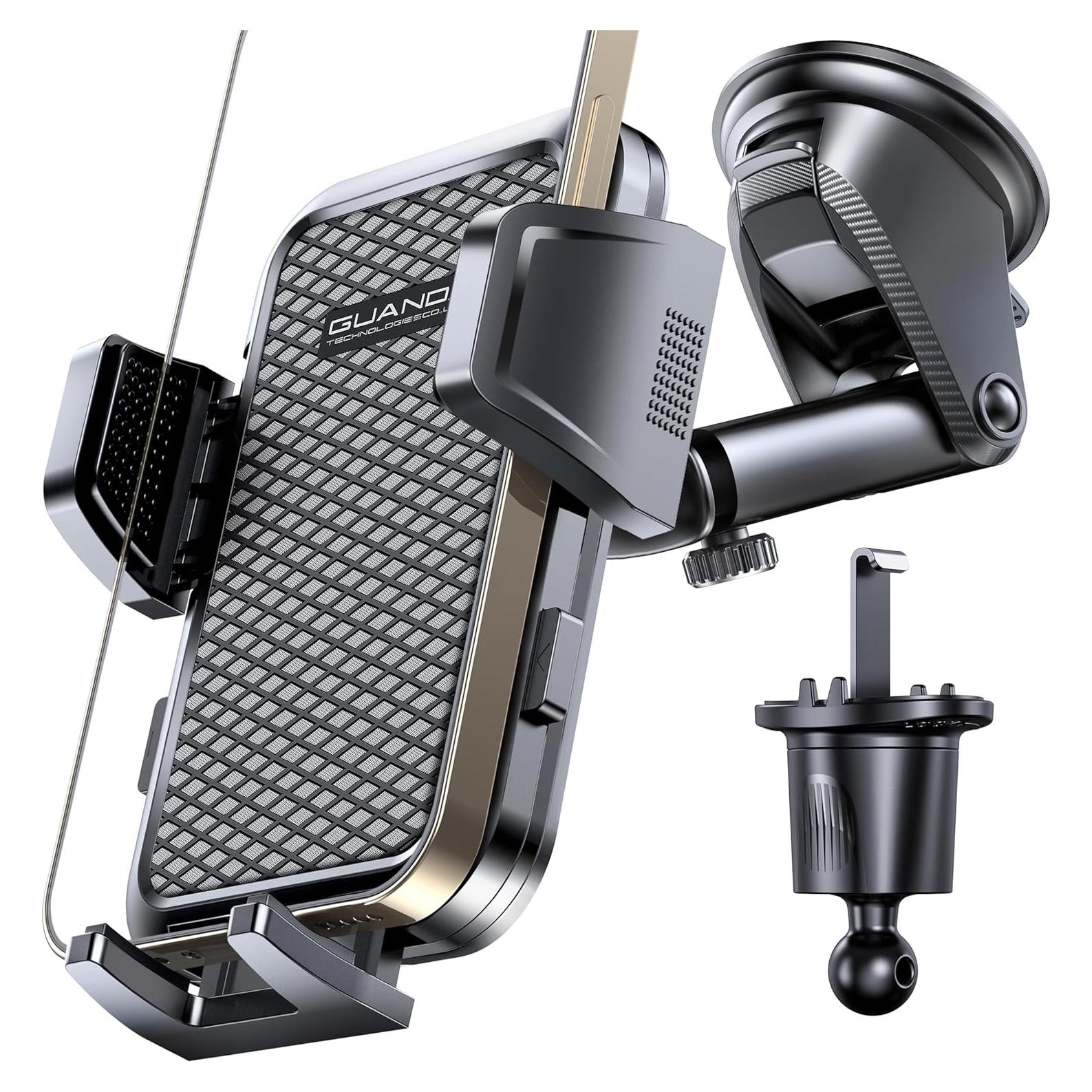 Soporte de Teléfono Ajustable GUANDA para Coche - Negro