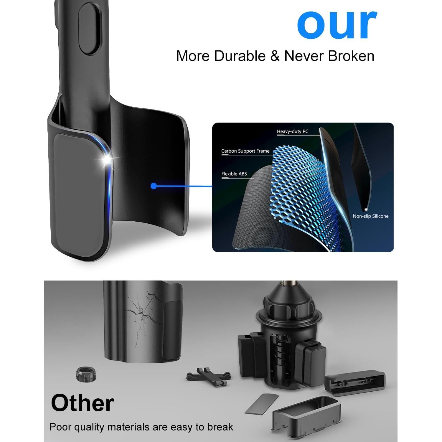 Soporte para Tablet en Portavasos Kolasels con Brazo Telescópico