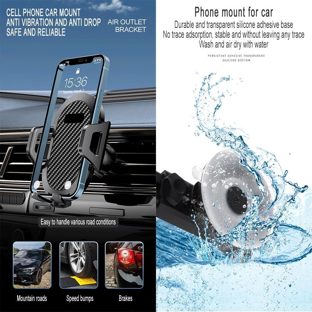 Soporte para Teléfono de Coche JACKNIGHT 3 en 1 Ventosa 29.5kg