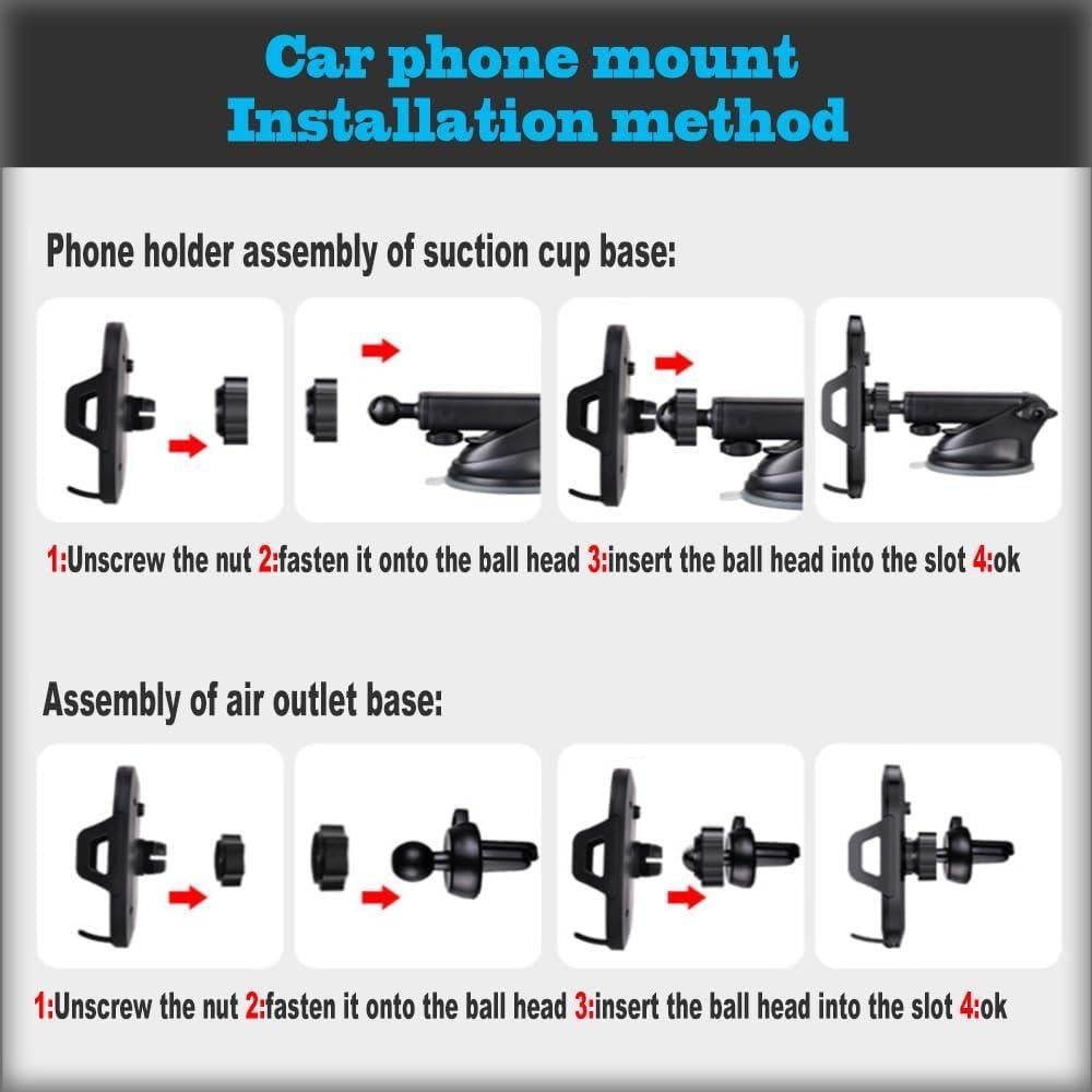 Soporte para Teléfono de Coche JACKNIGHT 3 en 1 Ventosa 29.5kg