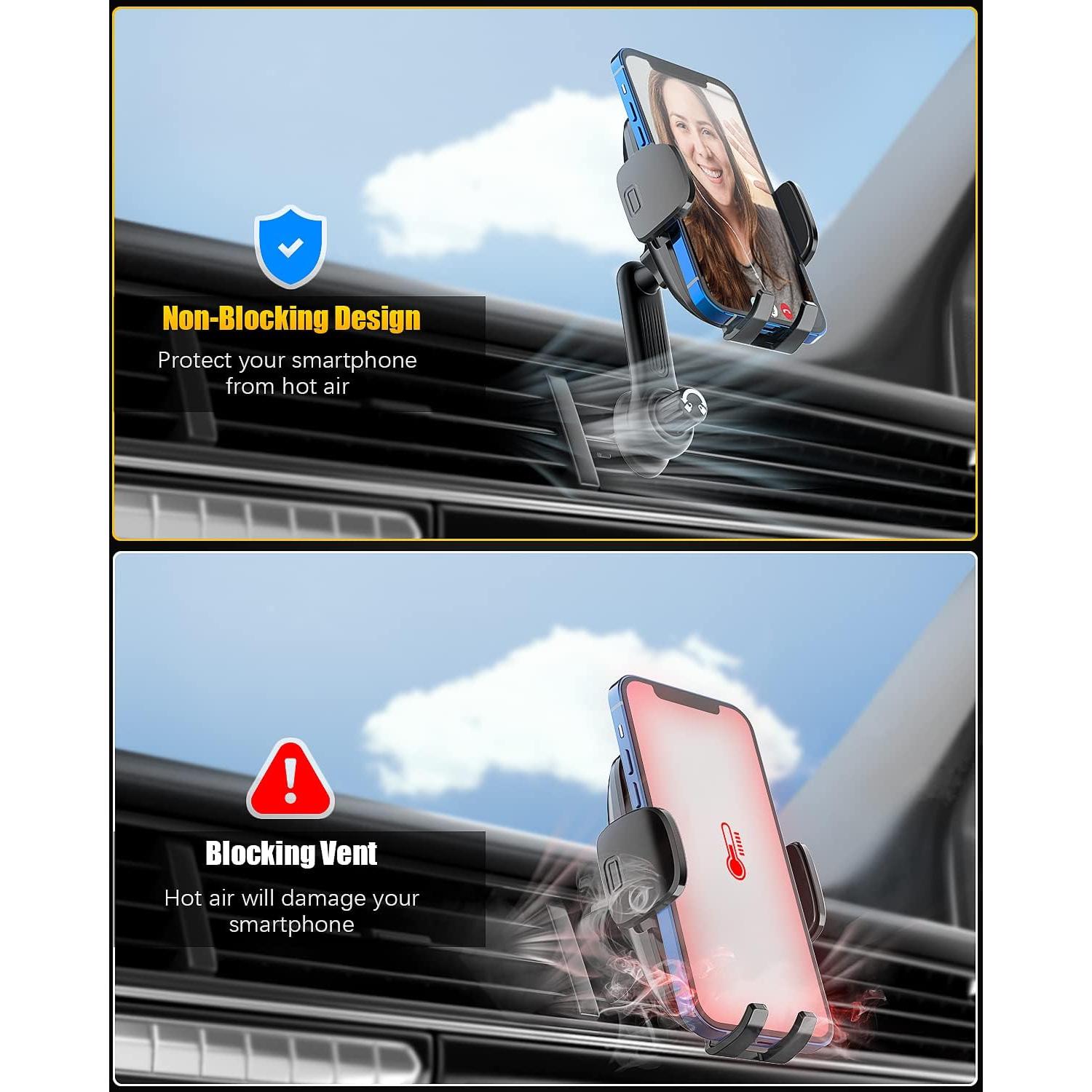 Soporte Universal para Teléfono de Coche AiHiwvol con Brazo Extensible