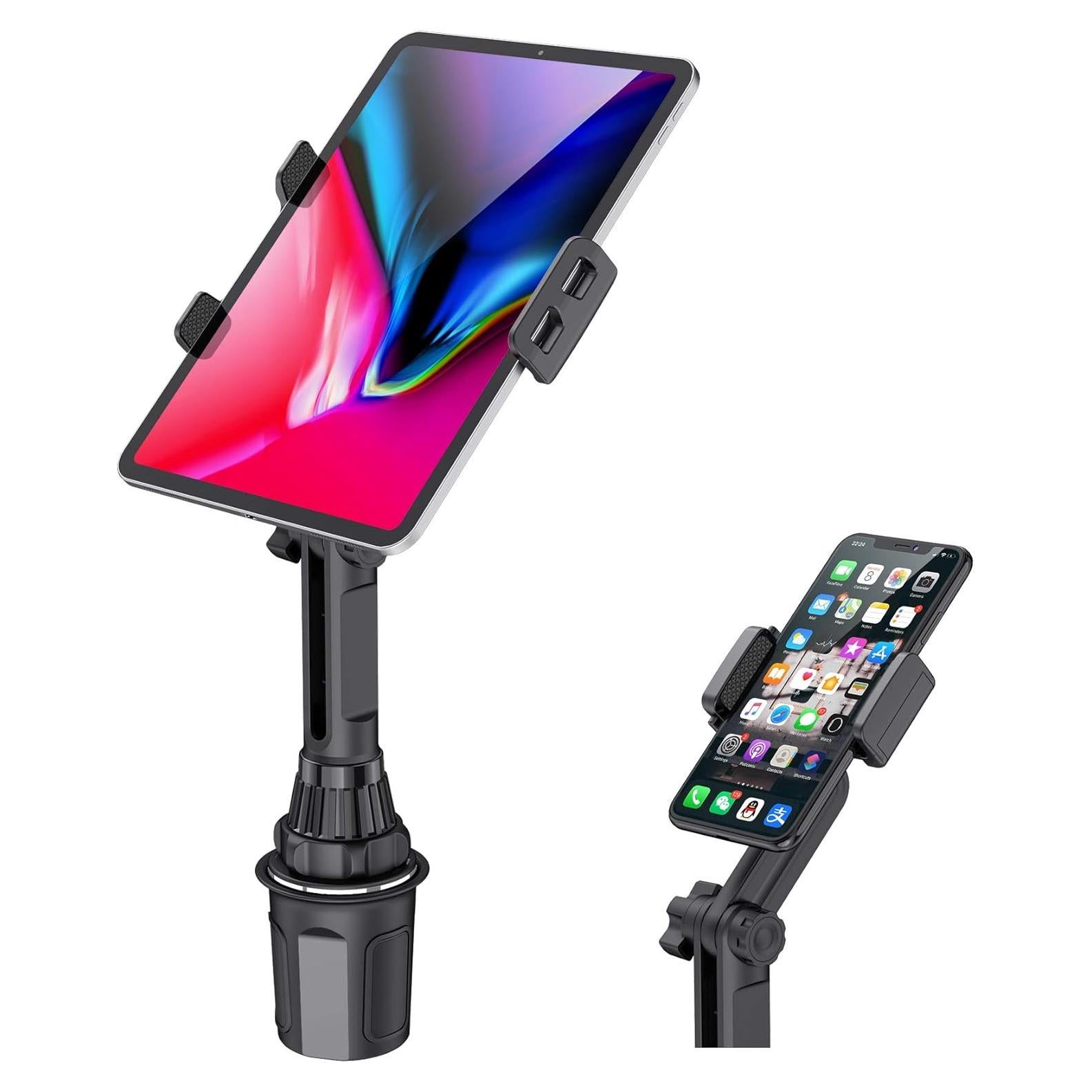 Soporte Ajustable para Tableta WizGear para Auto - Portavasos, 7" a 10.2"