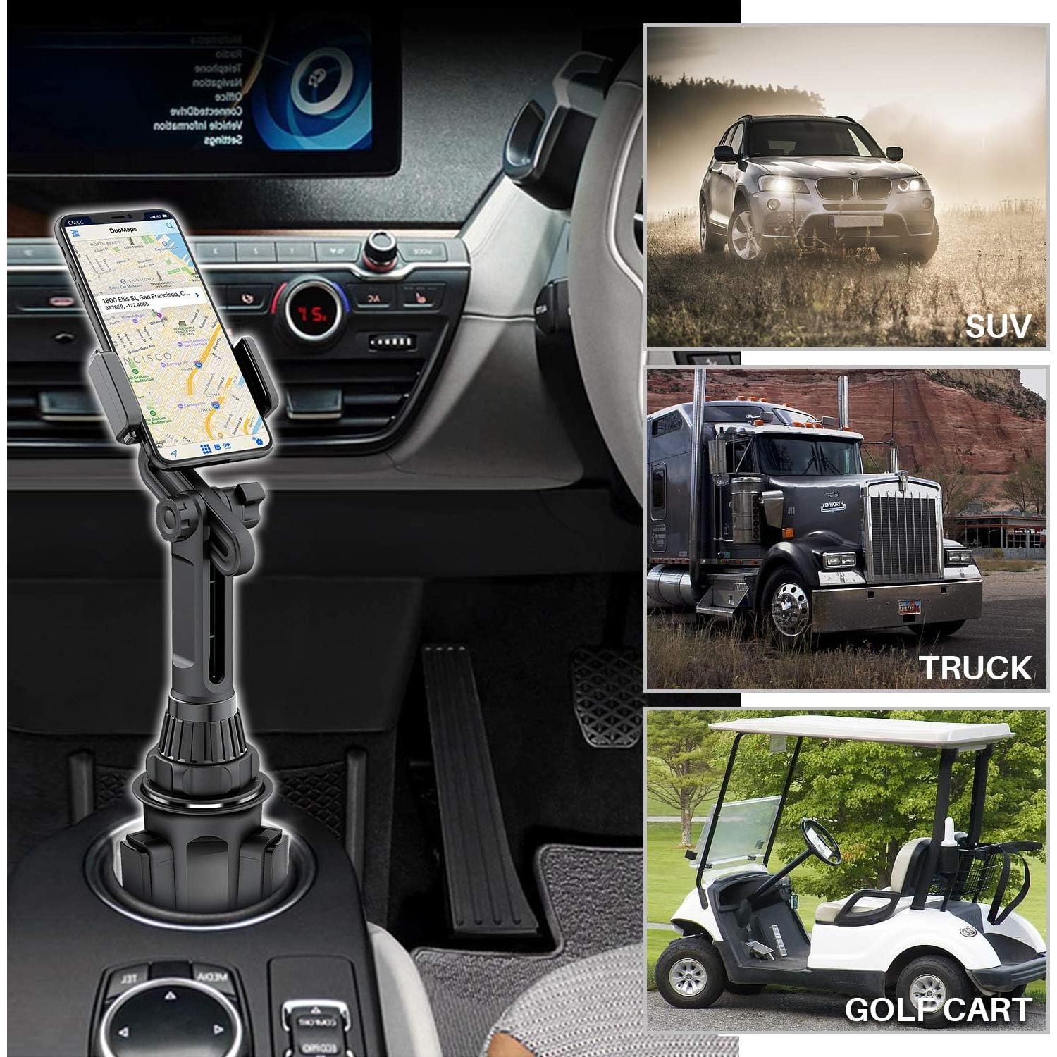 Soporte Ajustable para Tableta WizGear para Auto - Portavasos, 7" a 10.2"