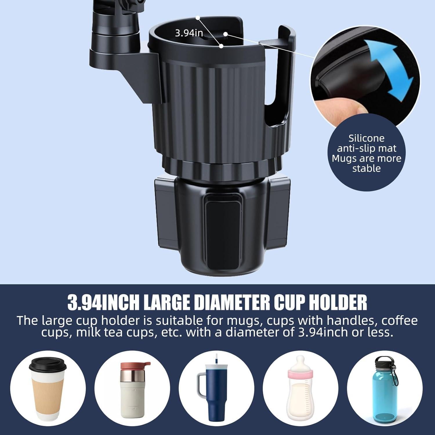 Soporte para Teléfono en Portavasos Baynice Ajustable 360°