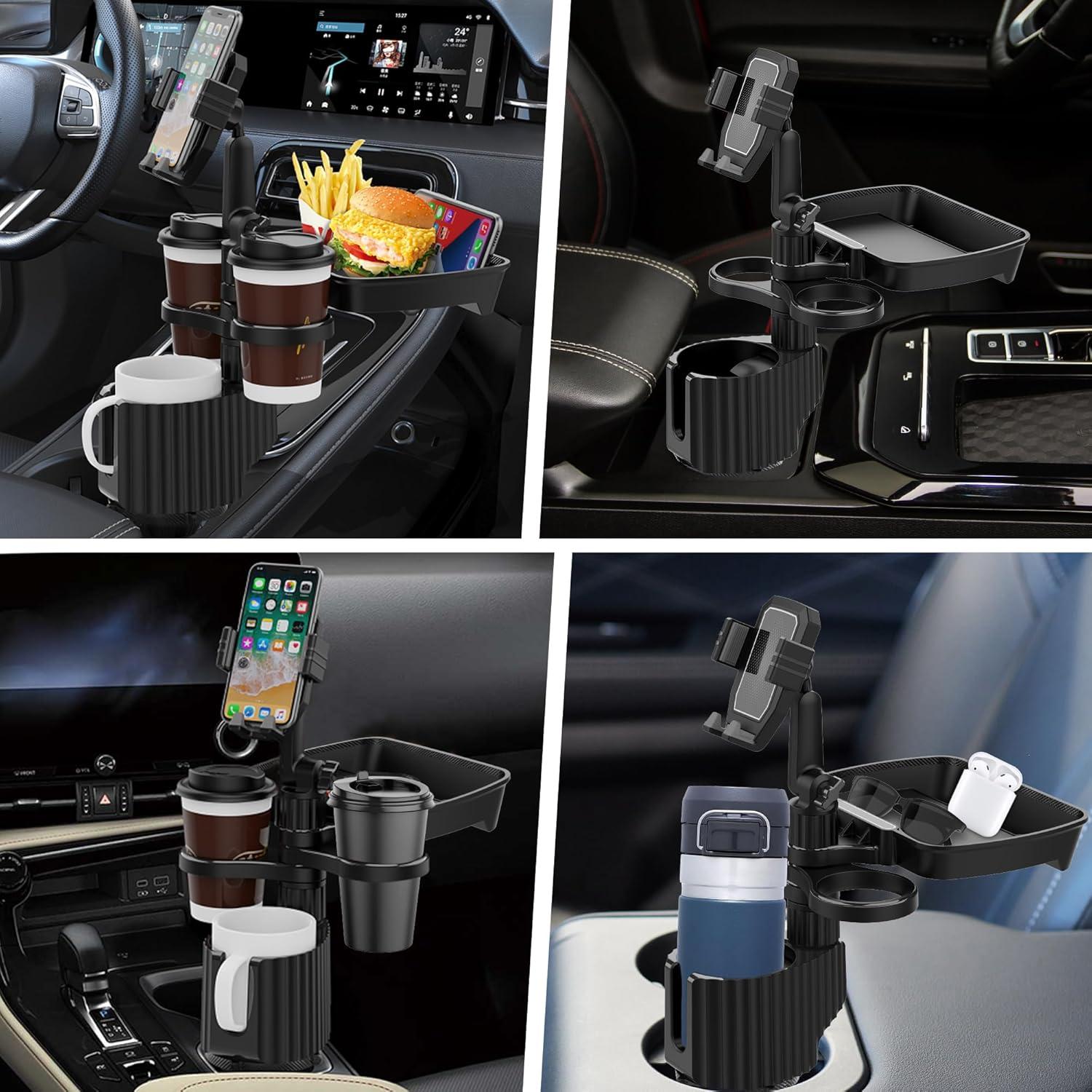 Soporte para Taza de Coche ITPY Universal 6-en-1 con Bandeja