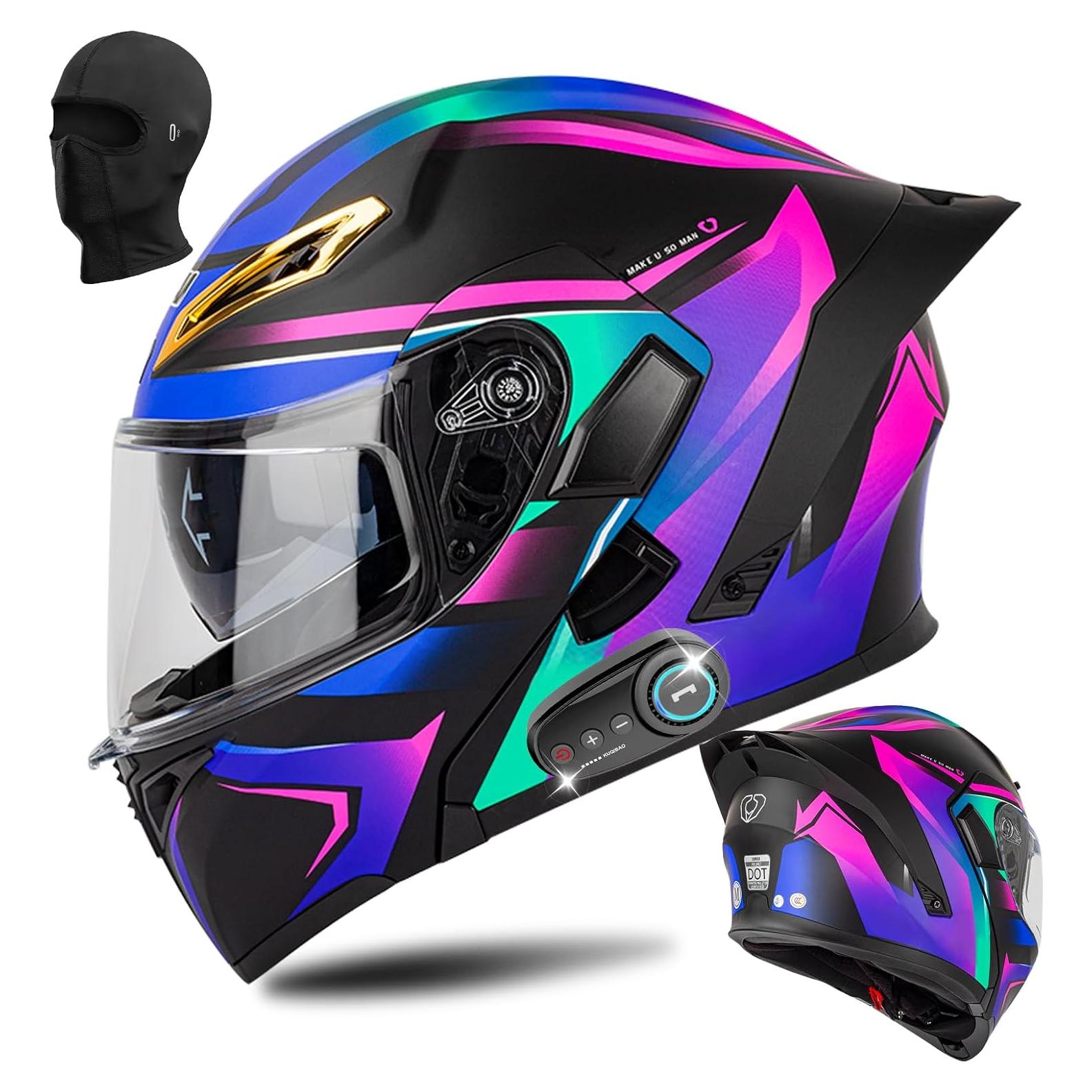 Casco Modular Bluetooth Qngjizhue con Visera Antivaho 55-64 cm