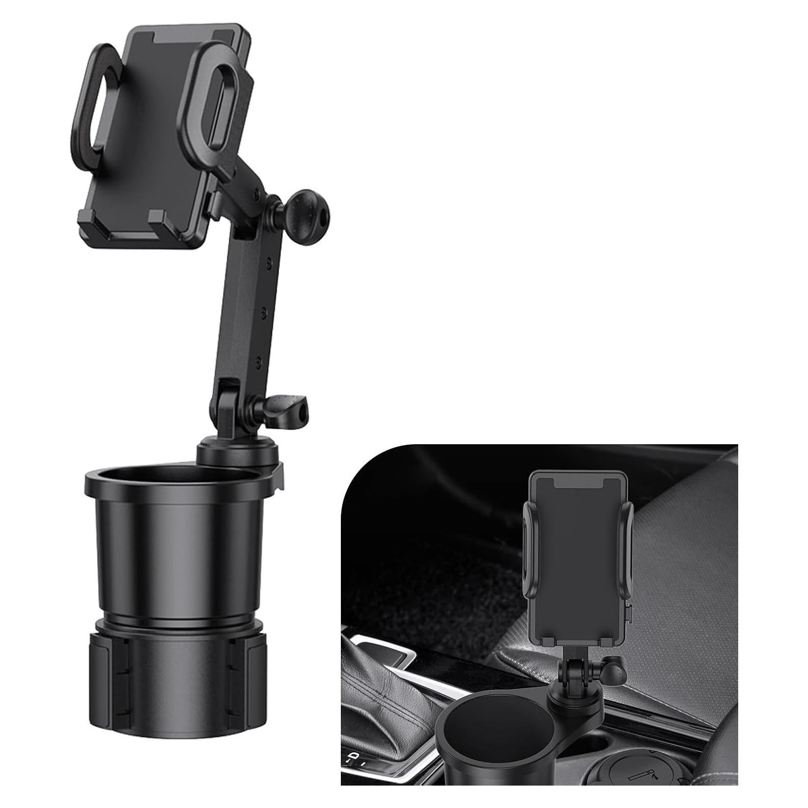 Soporte 2 en 1 para Teléfono y Taza GRANDI Ajustable Negro