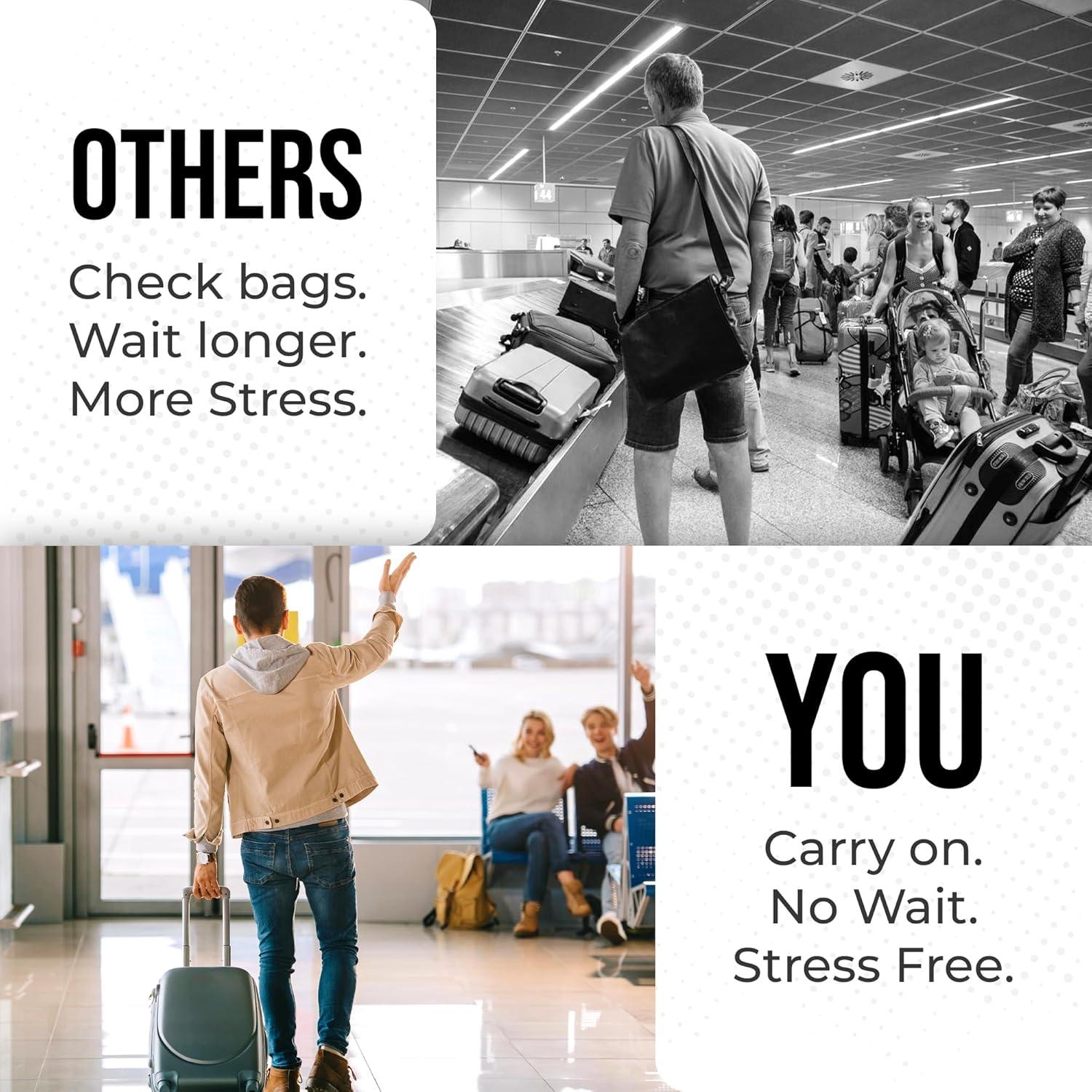 Organizador de Maleta Colgante Voyaj Negro 38x30x43 cm