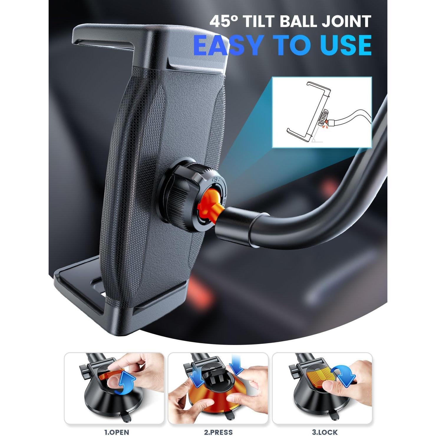 Soporte para Tableta eSamcore para Coche, Abrazadera 40mm