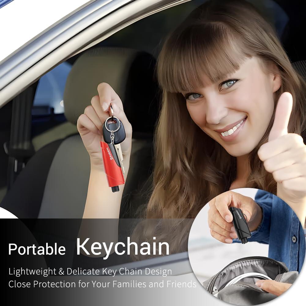 Cortador de Cinturón y Rompeventanas SINSEN, 2PCS, Negro