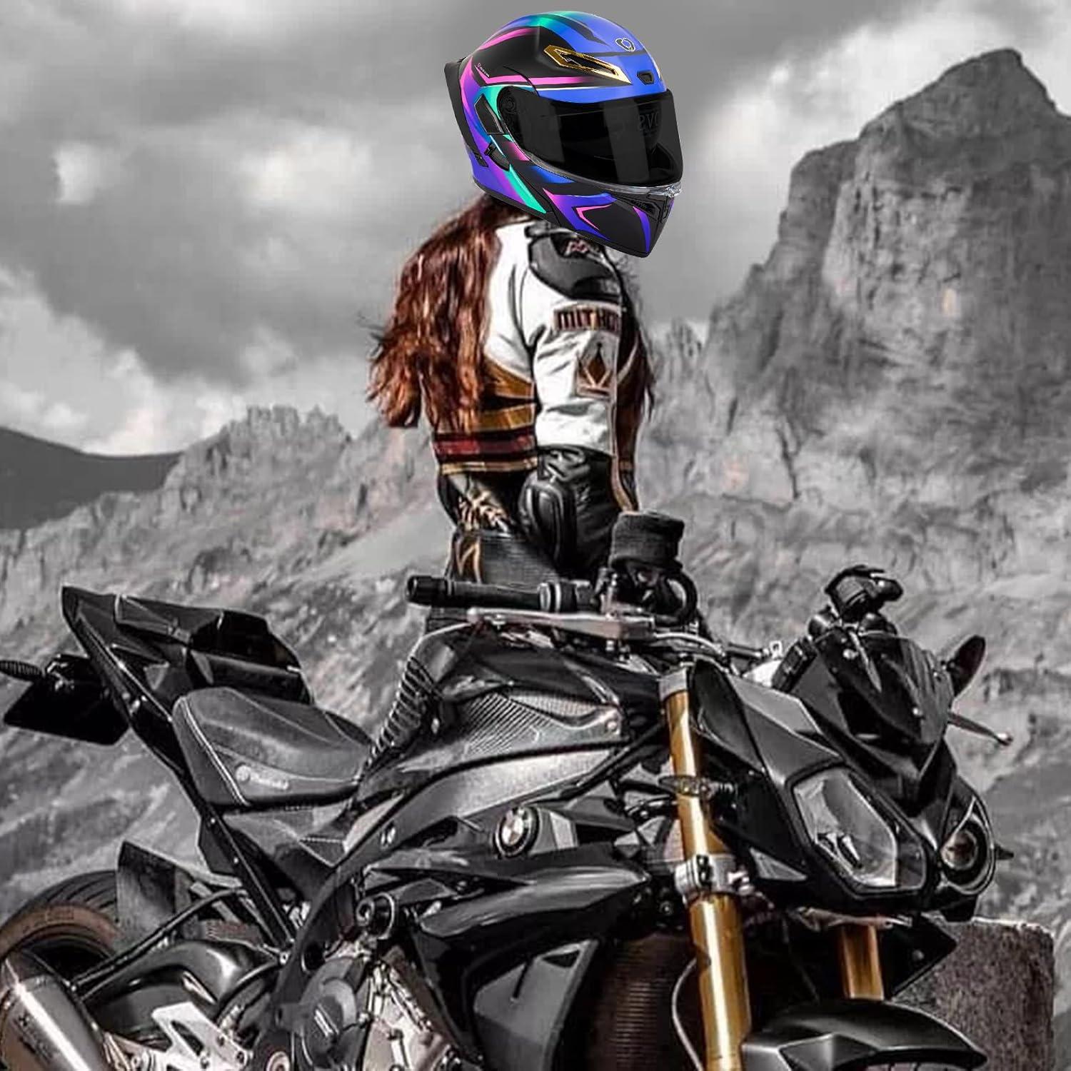 Casco Modular Bluetooth Qngjizhue Doble Máscara 63-64 cm